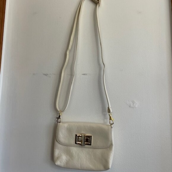 ROWALLAN Crossbody/Clutch Leather Off White - Picture 4 of 15